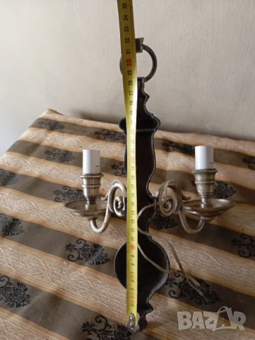 Стар аплик за стена, снимка 5 - Лампи за стена - 51030103