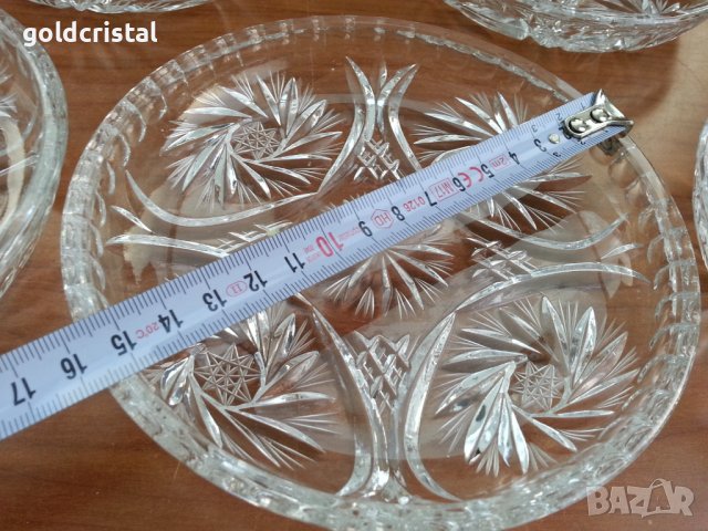 Кристални чинии, снимка 6 - Антикварни и старинни предмети - 37625415