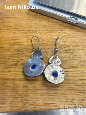 Сребърни обеци ръчна изработка, снимка 3 - Обеци - 52905560