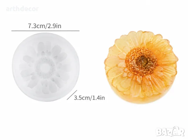 Силиконови молдове / калъпи цветя, снимка 4 - Други - 56307905