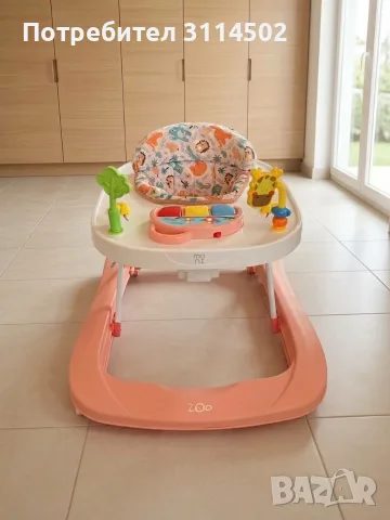 Детска проходилка Moni - Zoo, розова