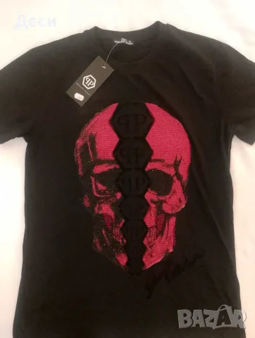 Мъжка тениска Philipp Plein, 100% памук, размер M. 