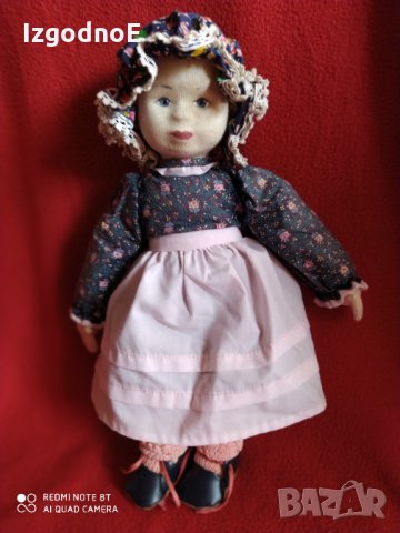 Стара ръчно изработена кукла момиче за колекционери но и за игра, снимка 7 - Колекции - 29699271