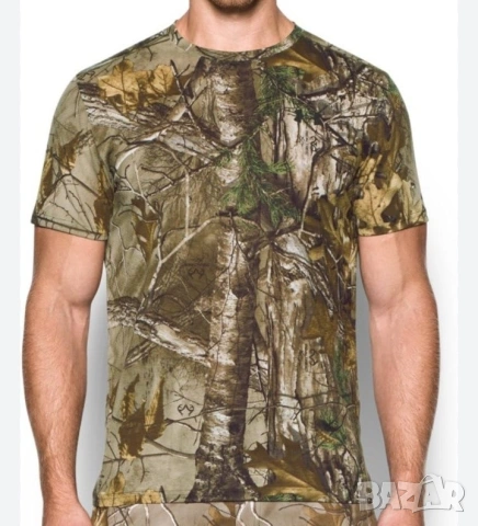 Страхотна мъжка камуфлажна тениска UNDER ARMOUR размер L