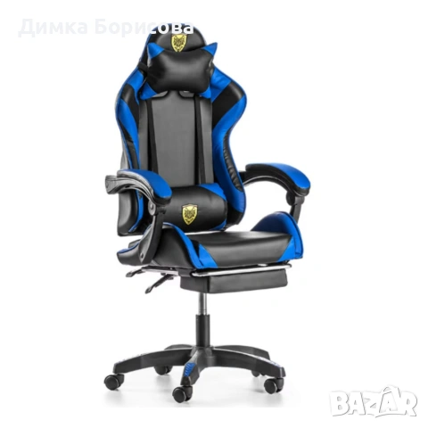 Геймърски стол с поставка за крака , снимка 13 - Столове - 53244063