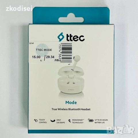 Bluetooth Слушалки TTEC MODE