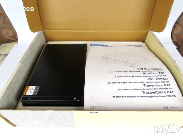 Оригинален Shure EP4T трансмитер за PSM 400 безжични системи / USA, снимка 2 - Микрофони - 42590575
