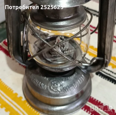 Германски малък газен фенер , снимка 5 - Винтидж декорации за дома - 55853118