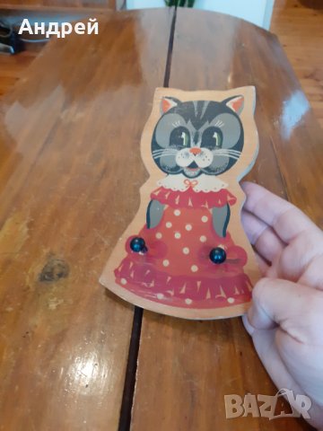 Стара закачалка котка, снимка 2 - Други ценни предмети - 31447288