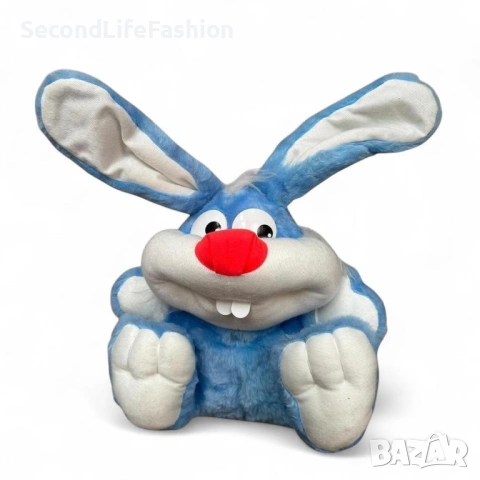 Винтидж плюшен заек от 80те произведен в Беларус 
