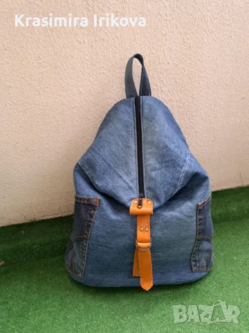 Дънкова раница ,ръчна изработка, снимка 1