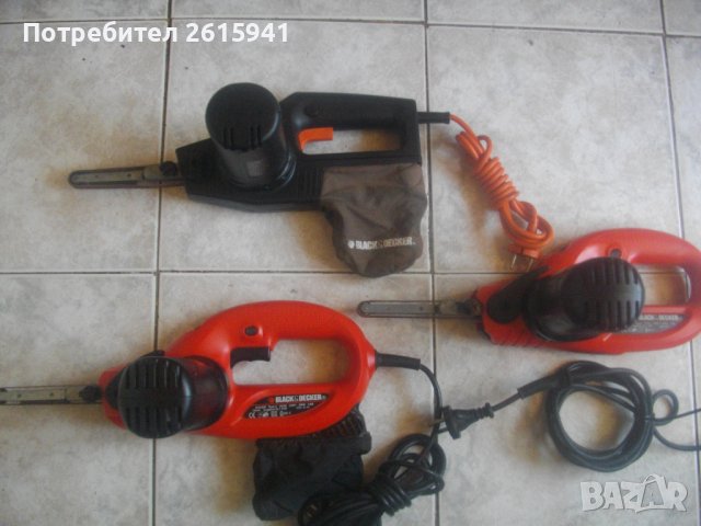 Английски Оригинален Мини Лентов Шлайф/Ел.Пила-300-350 Вата-Black Decker-Отличен-Като Нов, снимка 6 - Други инструменти - 37296440
