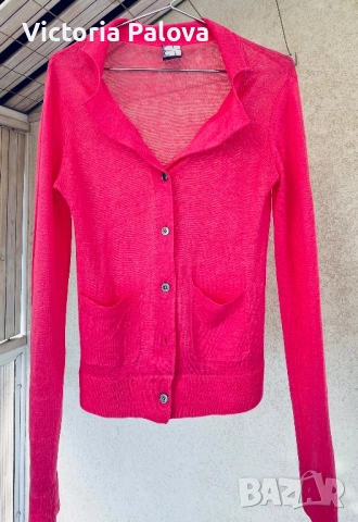 Ленена жилетка GLÜCKSFALL цвят фуксия, снимка 17 - Жилетки - 52978421