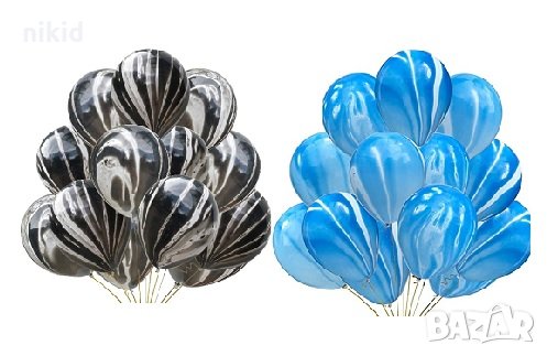 Мраморен мраморни преливащи MARBLE балони балон латекс латексов обикновен рожден ден парти украса 