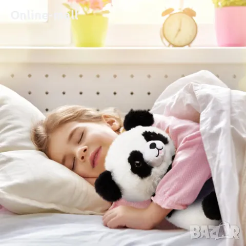 Плюшена дишаща Панда с нежна музика и мека светлина, снимка 4 - Плюшени играчки - 49131057