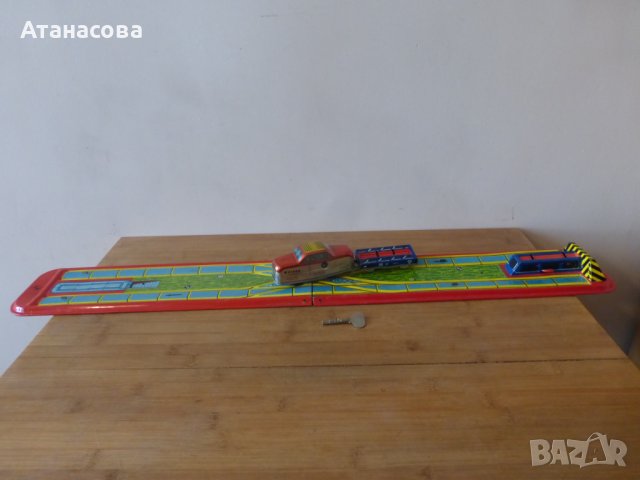 Дизелово влакче с вагон, релси и ключе играчка, снимка 9 - Влакчета, самолети, хеликоптери - 42321830