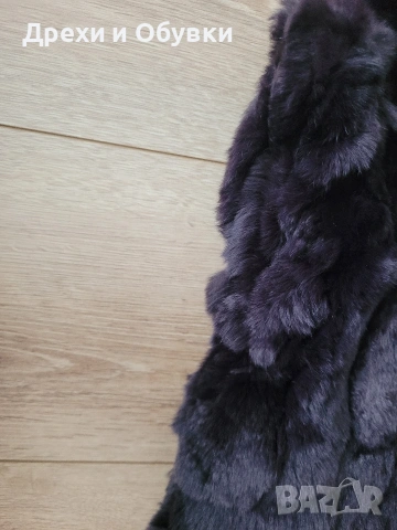 Елек естествен косъм и естествена кожа , снимка 3 - Елеци - 52772904