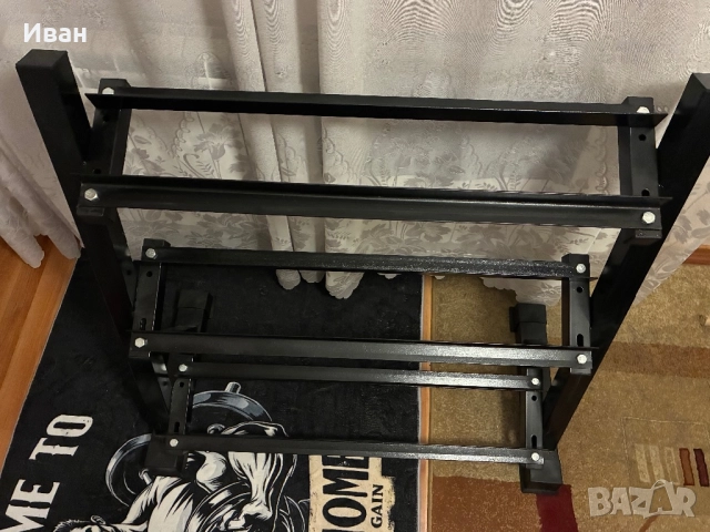 Стелаж за дъмбели / гири, снимка 4 - Фитнес уреди - 52711641