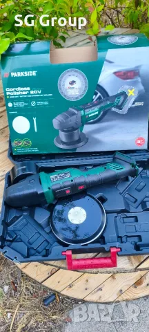 Акумулаторна полираща машина Parkside 20V, снимка 5 - Полирмашини - 55895023