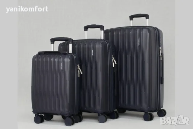 Комплект куфари 3 в 1 16" 20" 24" от полипропилен, снимка 5 - Куфари - 56200194