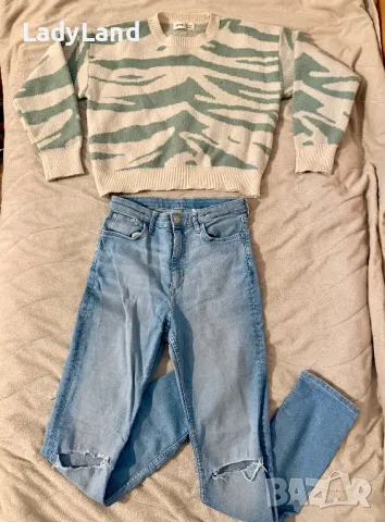 Комплект дънки и пуловер 