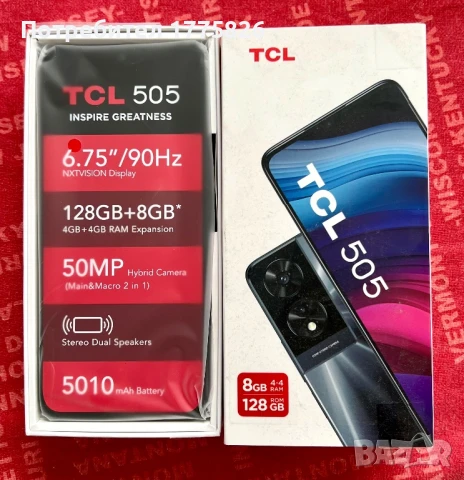 TCL 505 смартфон с гаранция, снимка 2 - Телефони с две сим карти - 51159961