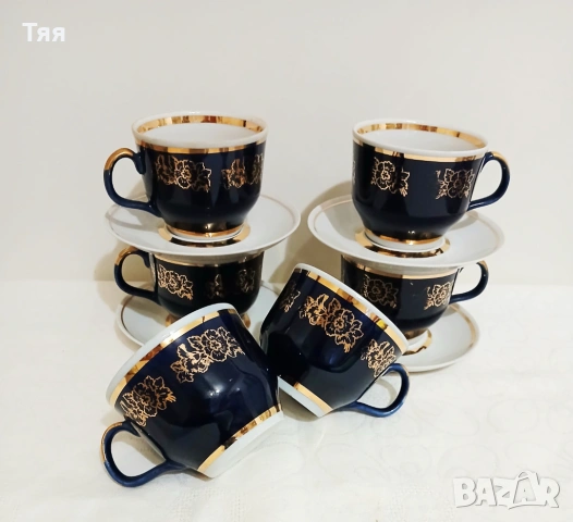 Руски порцеланов сервиз за чай , снимка 2 - Сервизи - 53159055