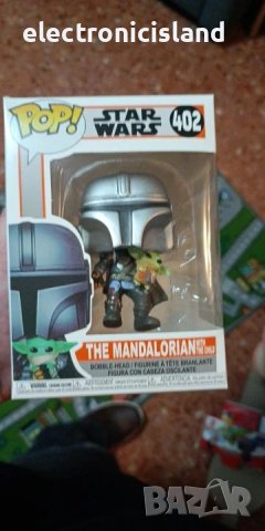 Нова POP! Star Wars Mandalorian with the child Grogu, ръчно изработена екшън фигурка, снимка 6 - Фигурки - 44313795