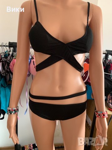 Черен бански в размер S и М, снимка 8 - Бански костюми - 40391314
