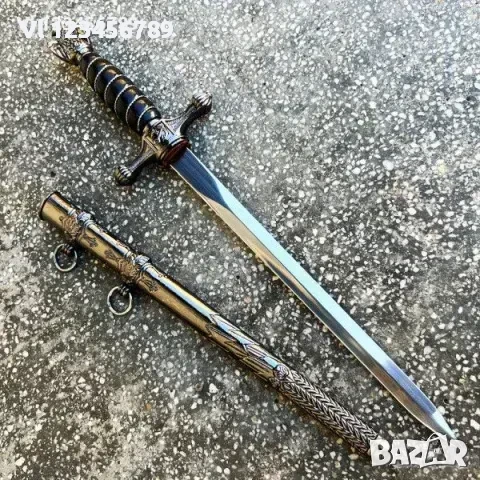 Офицерски кинжал-Трети райх,черен/БЯЛ 260х400, снимка 6 - Колекции - 50741258