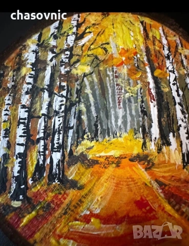 Картина ръчно рисувана върху дърво с магнит нова, снимка 2 - Картини - 54156914