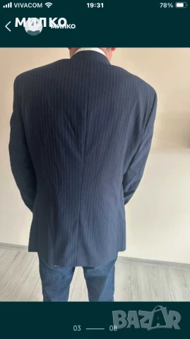 Мъжко сако и риза Hugo Boss lanificio tesse biella super 100, снимка 2 - Сака - 50779090