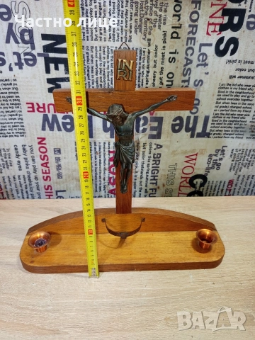 Старо разпятие/кръст, снимка 5 - Антикварни и старинни предмети - 54191809