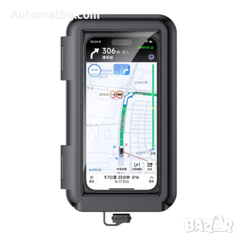 Поставка за телефон Automat, За мотопед, Велосипед, Влагоустойчива, снимка 4 - Аксесоари и консумативи - 44641361