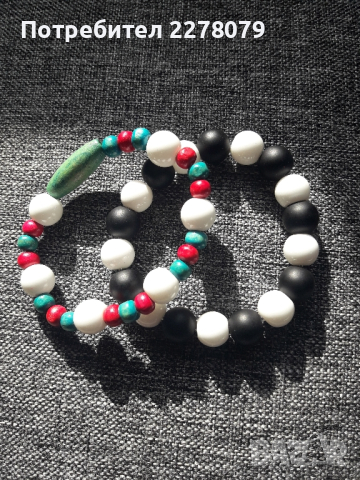 Гривни от различни камъни - ръчна изработка, снимка 2 - Гривни - 44925010