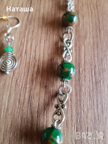 Комплект гердан и обици, снимка 6 - Бижутерийни комплекти - 35030665