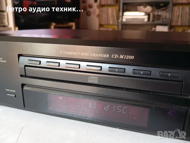 AKAI CD-M1200 changer 7compact disc, снимка 8 - Аудиосистеми - 56292945