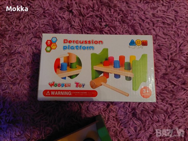 Дървена игра с чукче 3+, снимка 7 - Игри и пъзели - 44366077