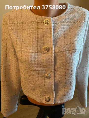 Бяло сако/жилетка, снимка 1