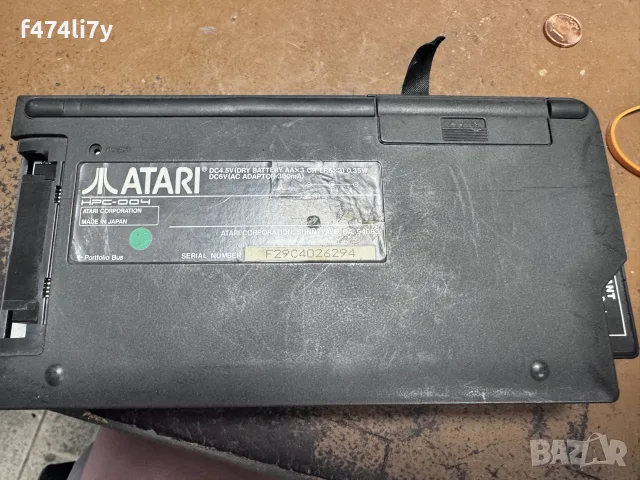 Atari Portfolio HPC-004 джобен компютър, снимка 4 - Работни компютри - 56542640