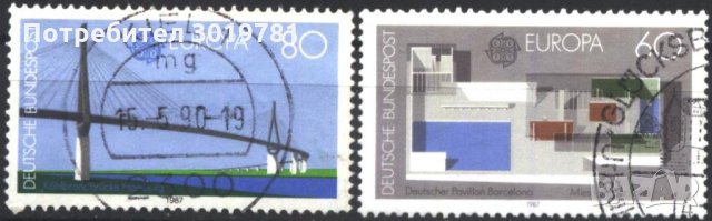 Клеймовани марки Европа СЕПТ 1987 от Германия[