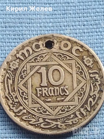 Монета 10 франка 1947г. Мароко рядка за КОЛЕКЦИОНЕРИ 41179, снимка 3 - Нумизматика и бонистика - 42776315