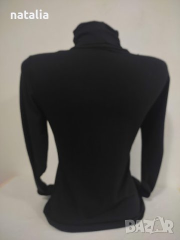 Елегантно дамско поло в черен цвят, снимка 2 - Блузи с дълъг ръкав и пуловери - 40470191