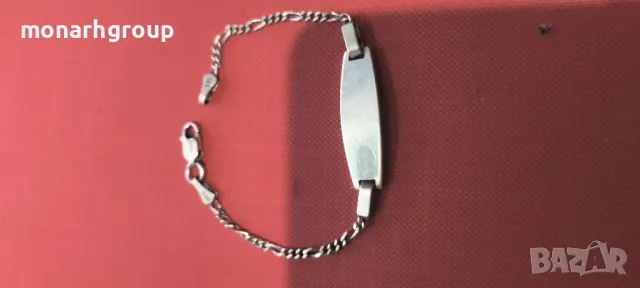 Сребърна гривна, снимка 4 - Гривни - 48396932