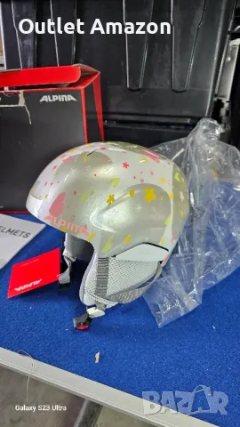  ски каска Alpina Pizi перлено бяло/гланц сърца (Junior)

, снимка 2 - Зимни спортове - 49656856