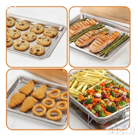 Кошница за печене с тава Cheffinger CF-FB35 - Еър Фрайър ефект за фурна, снимка 6 - Съдове за готвене - 53890765