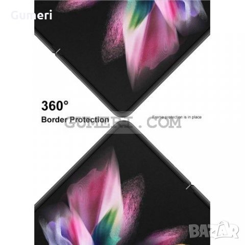 Samsung Galaxy Z Fold3 5G - Елегантен Кейс с Ринг - Черен, снимка 5 - Калъфи, кейсове - 34481662