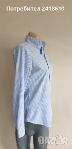 POLO Ralph Lauren Oxford Stripe Knit Pique Cotton Womens Size M НОВО ! ОРИГИНАЛ! Дамска Риза!, снимка 16 - Ризи - 53356268