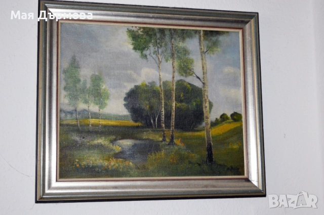 Старинна картина маслени бои