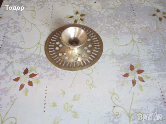 Старинна бронзова поставка за чайник топли предмети , снимка 6 - Други - 30185229